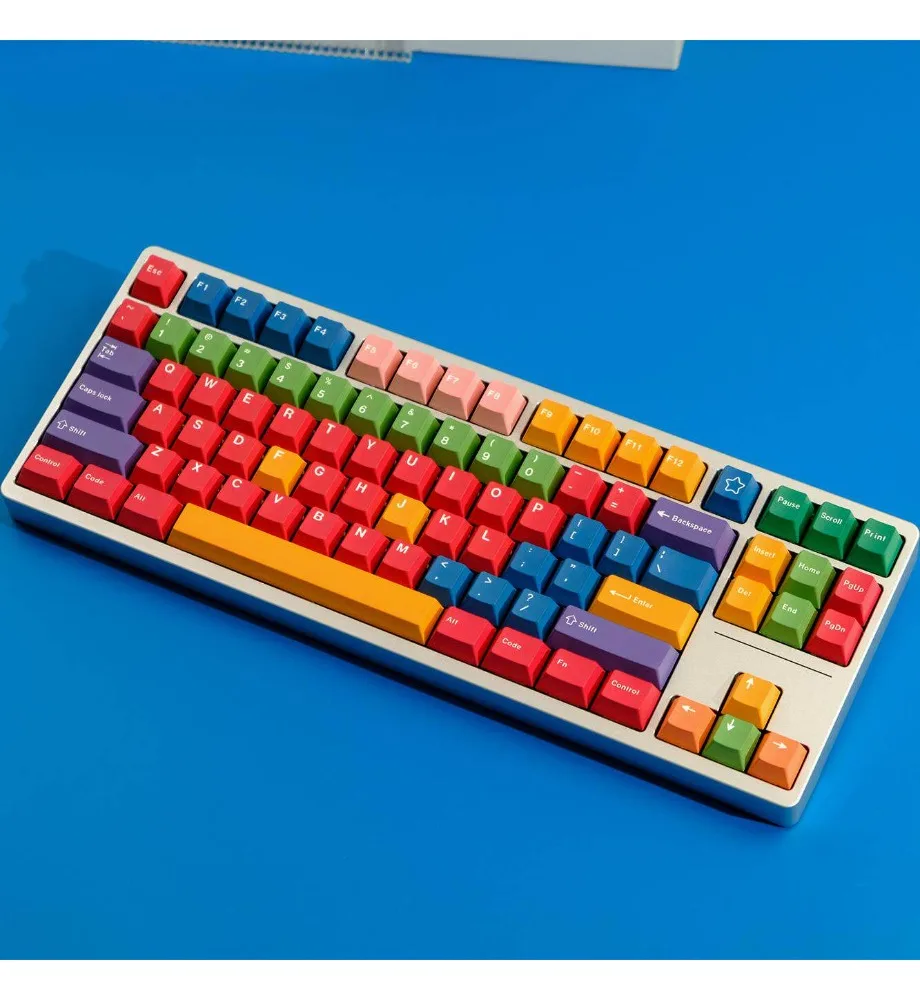 Keycap Personality Original height Five-sided sublimation process Suitable for mechanical keyboard Keycap 129-key PBT material