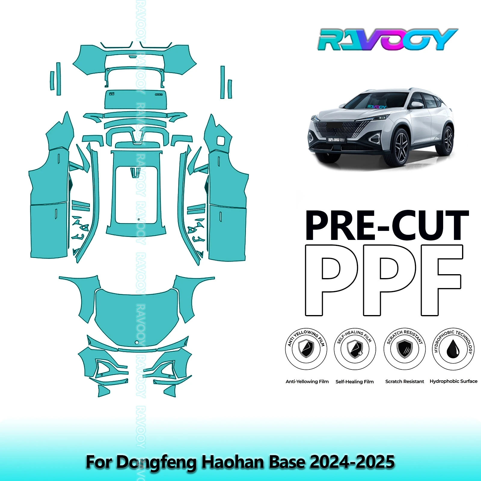 

Full Vehicle Clear Bra Precut PPF Paint Protection Film For Dongfeng Haohan Base 2024-2025