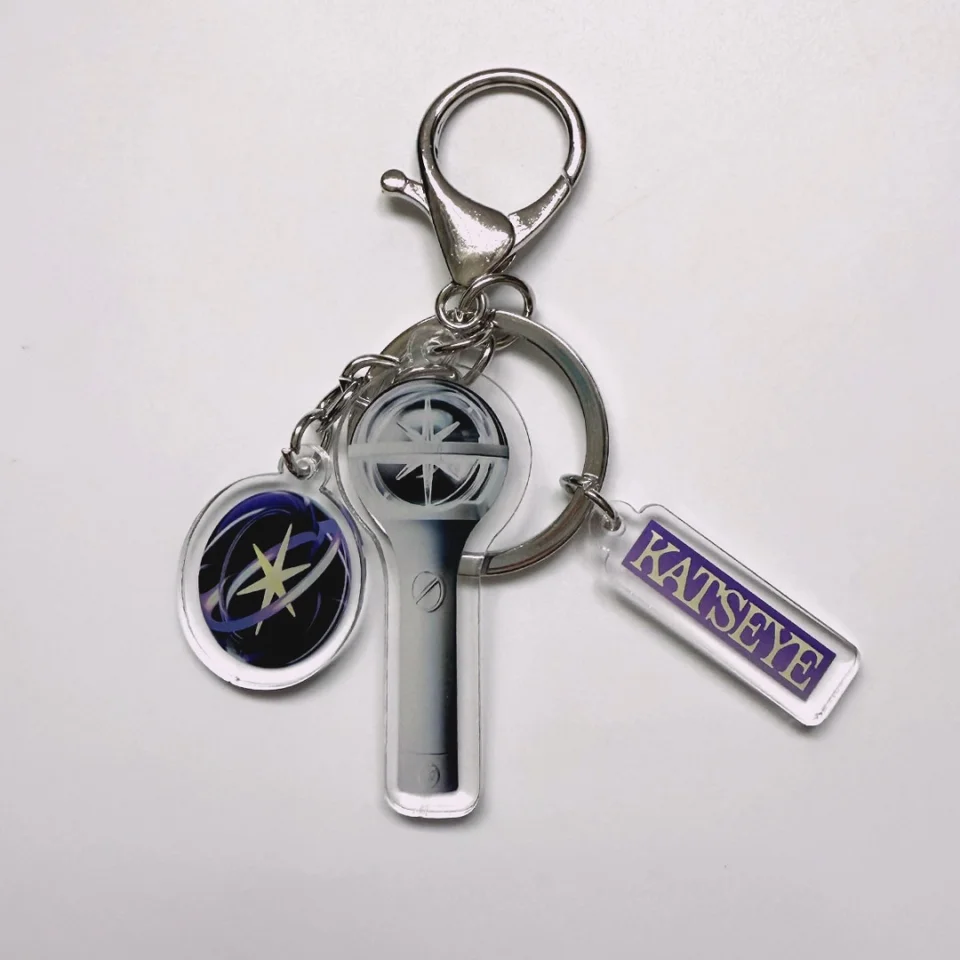 KATSEYE 3Pcs/set Lightstick Keychain Acrylic Keyring Bag Charms