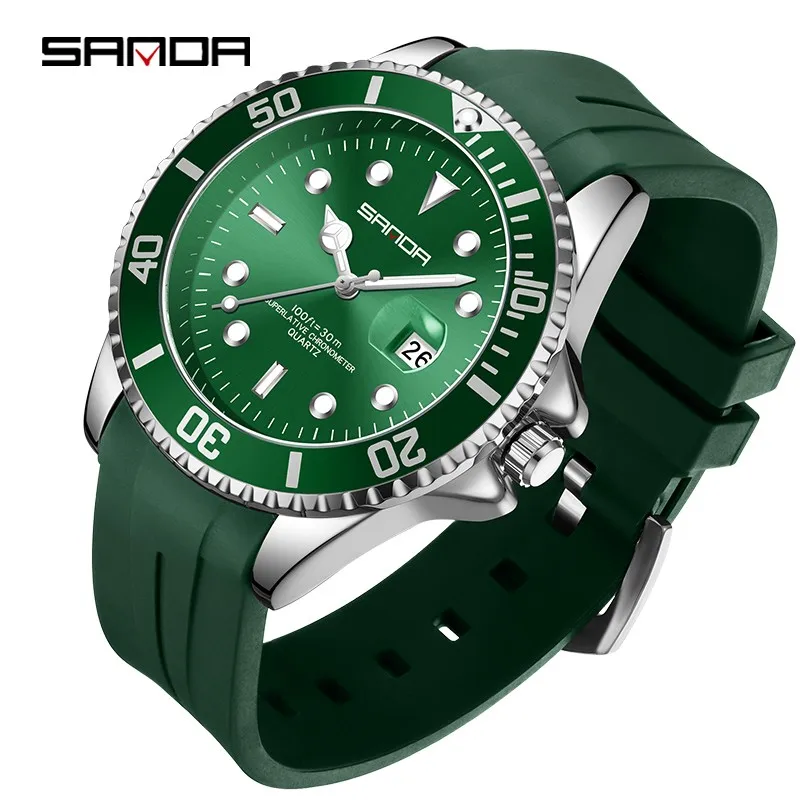 

Fashion Sanda Top Brand Sport Men Mechanical Wristwatch Rotating Bezel Waterproof Automatic Watch New Watches Relogios Masculino