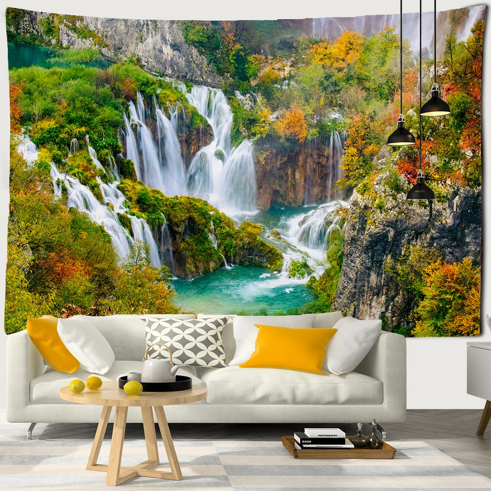 Beautiful Natural Forest Printed Large Wall Tapestry Cheap Hippie Wall Hanging landscape Wall Tapestries Mandala Wall Art Decor