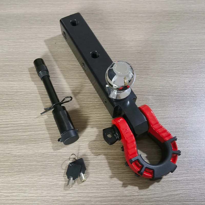 Recovery Shackle Ball Hitch Mount Multi Fit For 2 Inch Trailer Hitch Receiver Box Anti-Theft Lock Rv Towing Hook Tow With 50mm