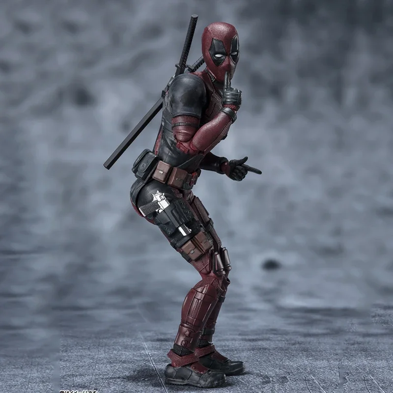 Anime Marvel Comics Figures X-Men SHF Deadpool 2 Action Figures Once Upon A Deadpool Movable PVC Model Collection Ornamen Toys