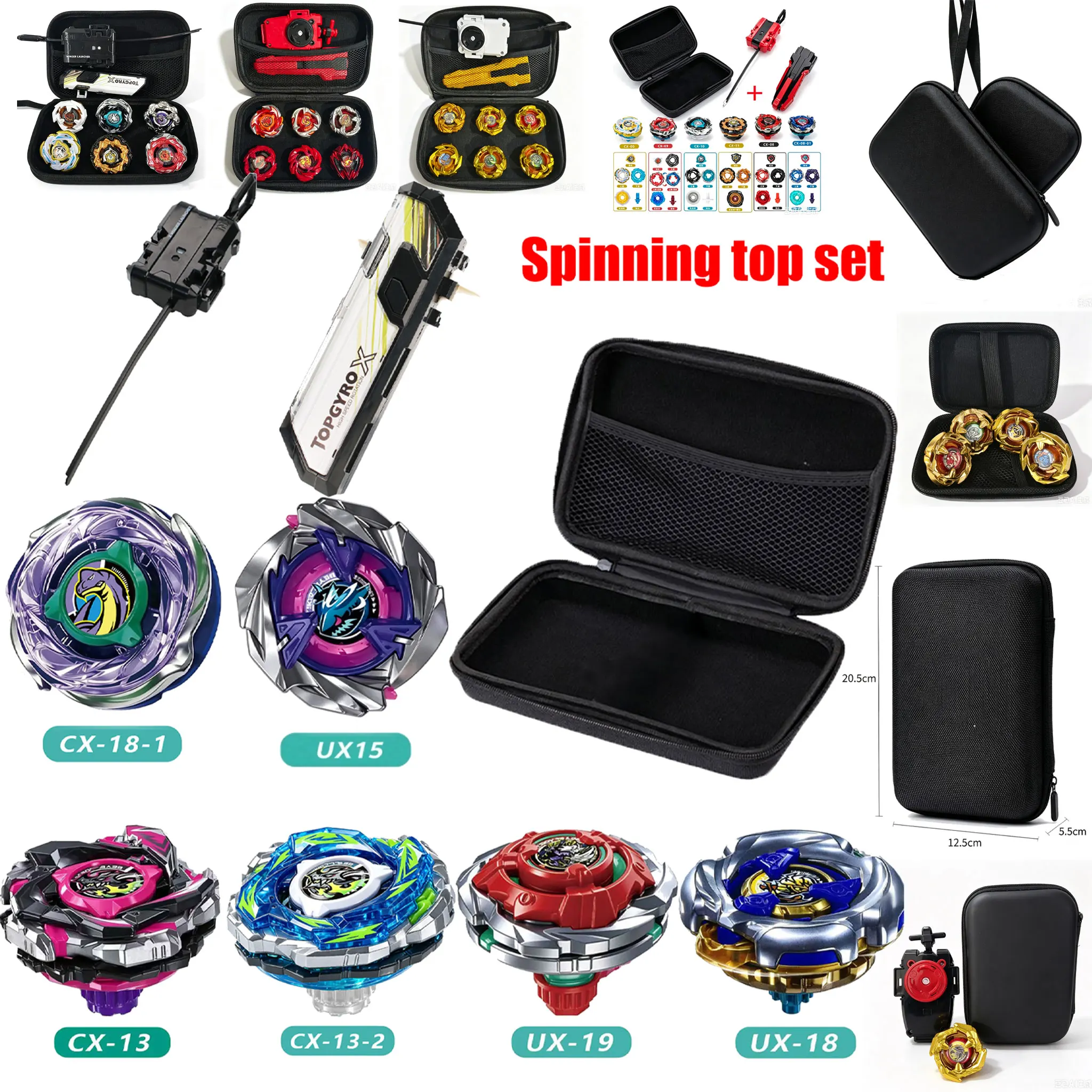 33 Styles Spinning Top Set Battling Toys CX13-1 CX13-2 CX18-1 UX15 UX18 UX19 With Launcher Gift For Child Christmas Gift