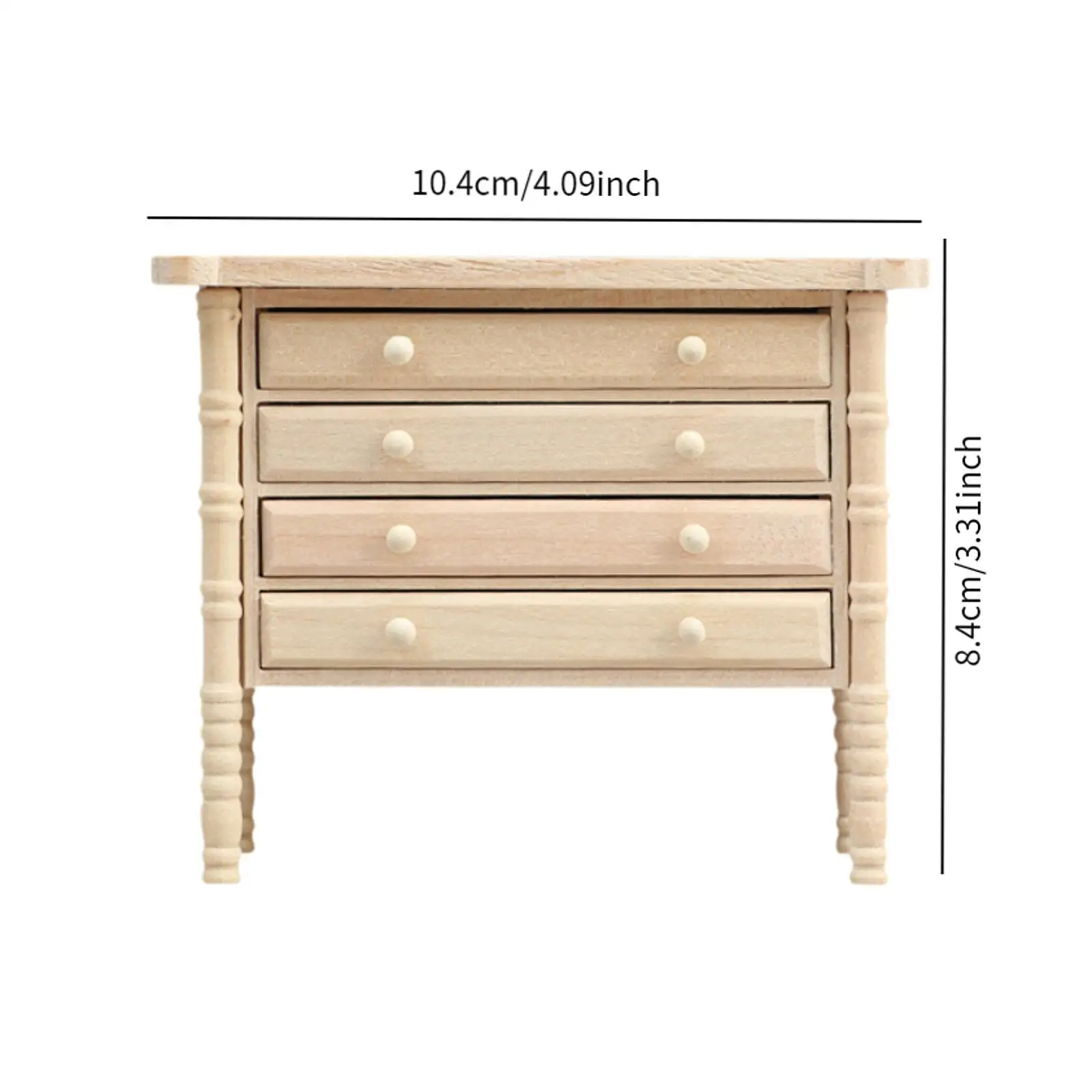 1/12 스케일 인형 집 캐비닛 미니 수공예 서랍 포함 인형 집 가구 미니 하우스 인형 집 액세서리 장식