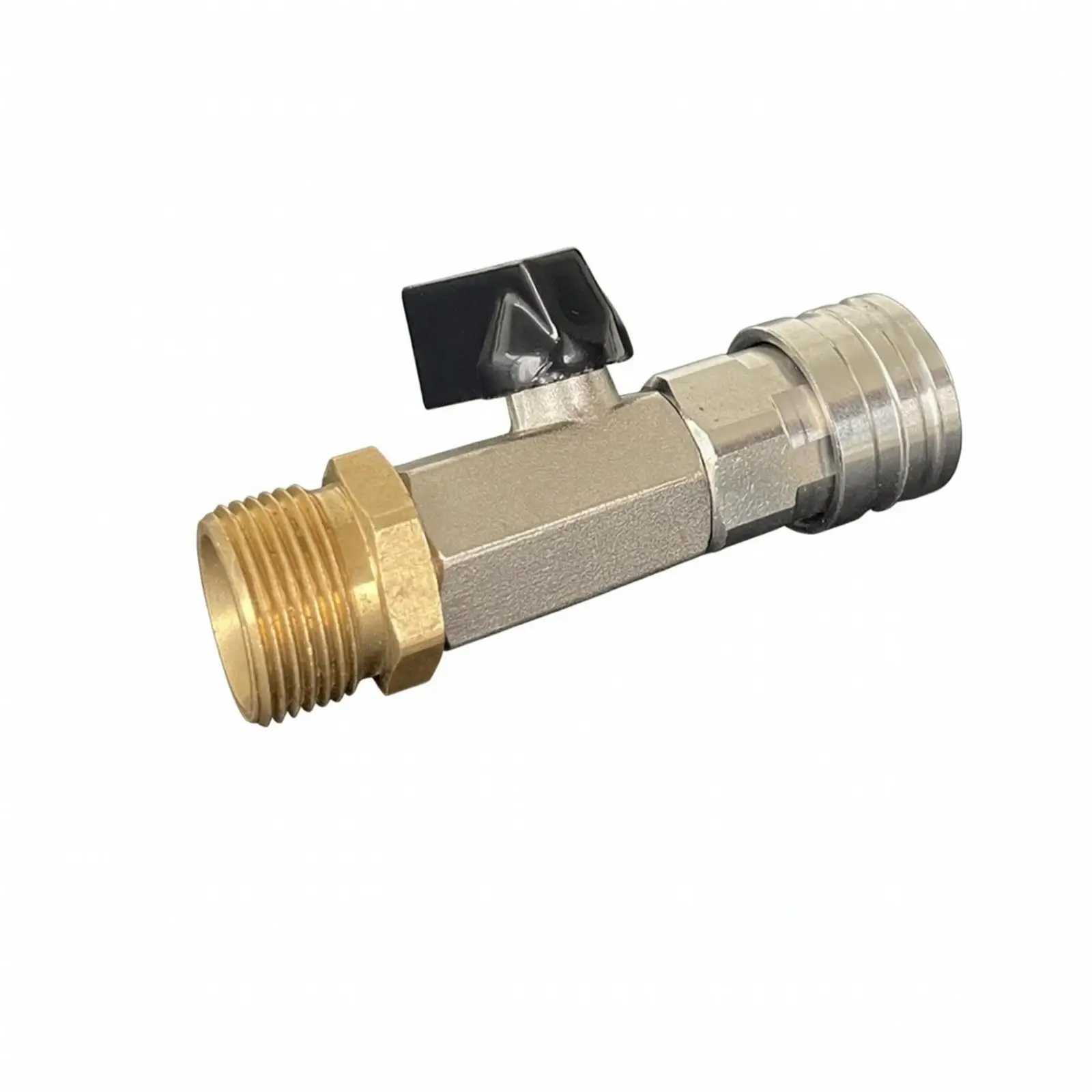 Stainless Steel Pressure Washer Cutoff Valve M22 Male to 1/4 Female Thread for Portable High Pressure Washer