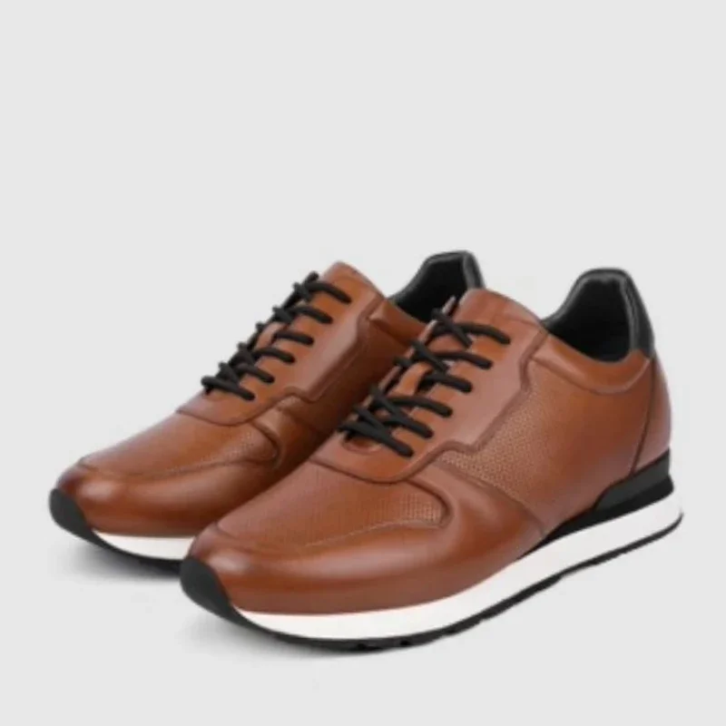 Scarpe con aumento di altezza per uomo Scarpe sportive casual alla moda elevate da 8 cm Scarpe leggere e comode con aumento invisibile