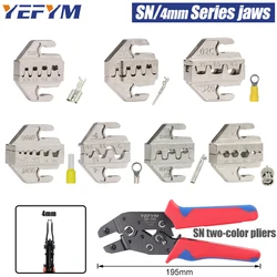 1 pcs SN Crimping Pliers Jaw(Width 4mm/Pliers 190mm) Powder Alloy For TAB 2.8 4.8 6.3 XH2.54 Plug Insulation Tube Terminal Tools