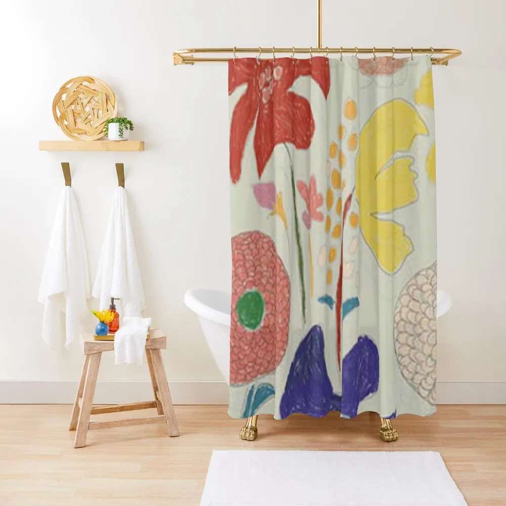 

Flower Market Amsterdam Shower Curtain Waterproof Bathroom Shower Washable Waterproof Fabric Shower For Curtain