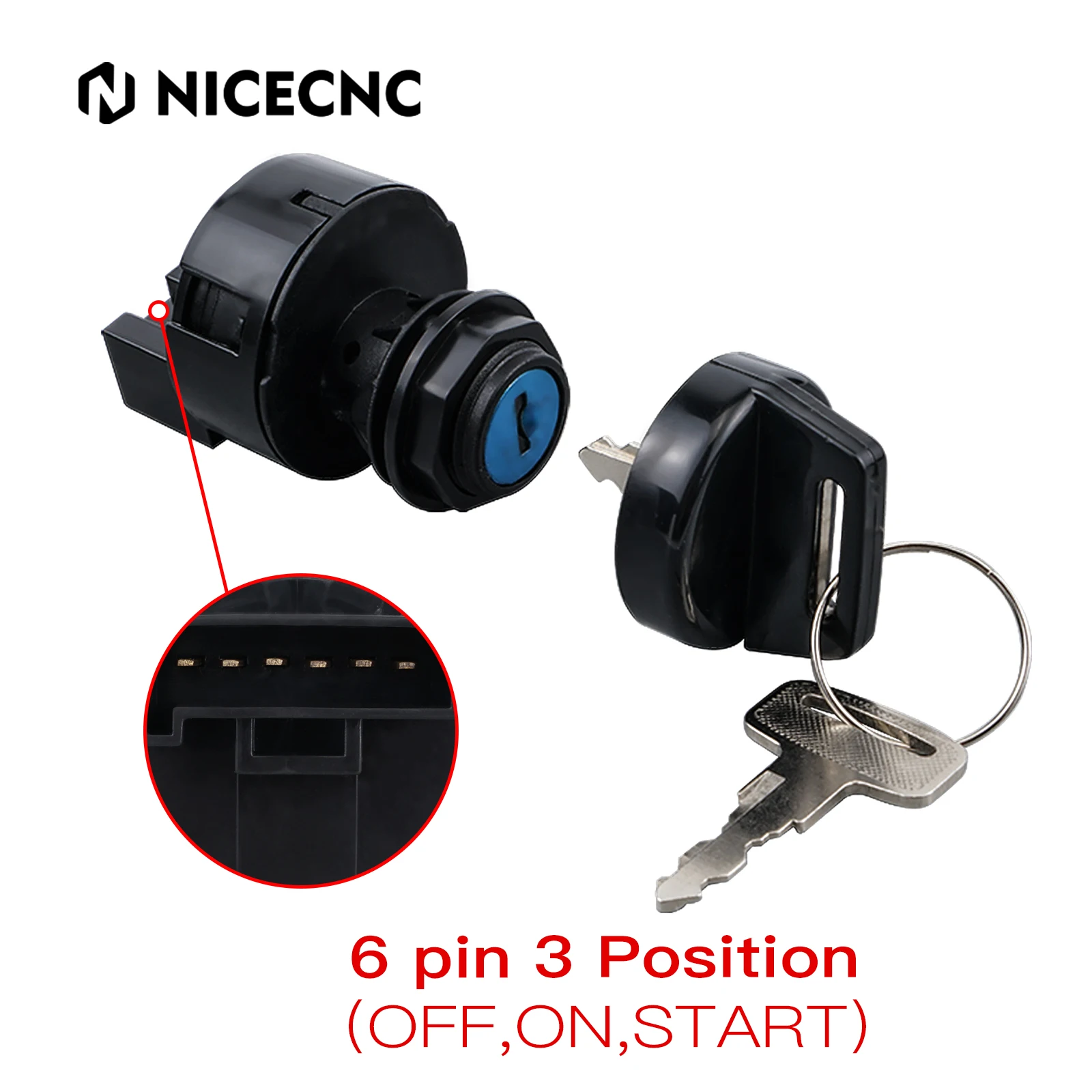 

Motorcycle Ignition Switch Key ATV 3 Position For Polaris Ranger RZR Scrambler Sportsman ACE ATP Big Boss Brutus Diesel General