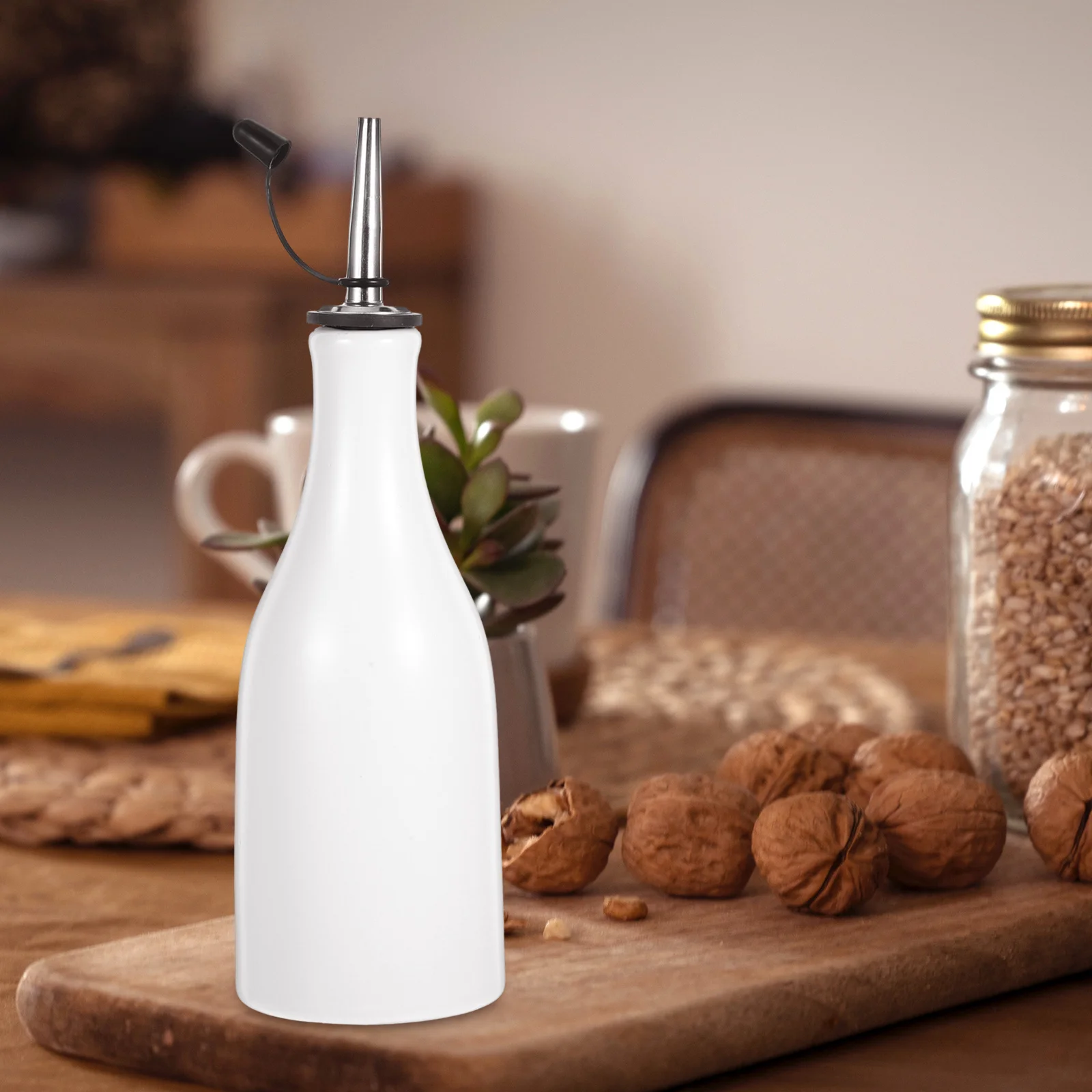 

Ceramic Vinegar Bottle Soy Sauce Dispenser Oil Pot Exquisite Japanese Style Easy Clean Small Pour Mouth Practical Condiment