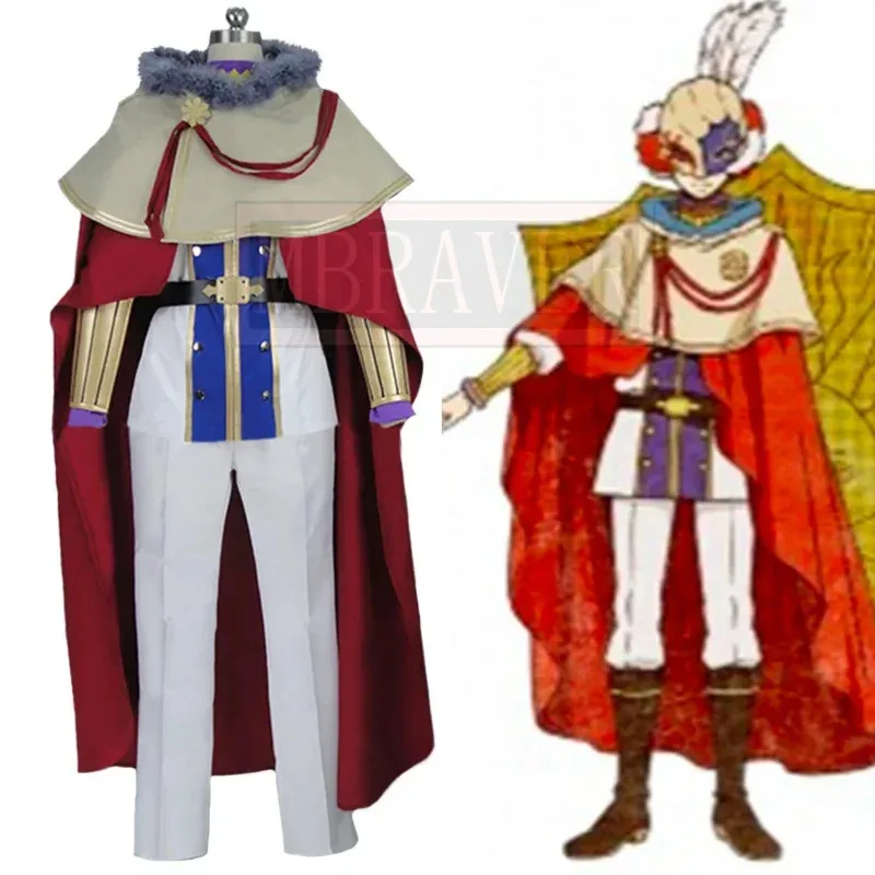 Kostum Cosplay Pakaian Seragam Halloween Natal Black Clover William Vangeance Sesuaikan Ukuran Apa Pun