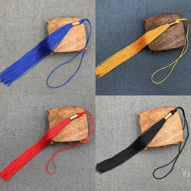 [YU] colgante de borlas largas DIY, gorra de graduación académica para adultos, sombreros con borlas, accesorios, adorno de flecos de cuerda para colgar