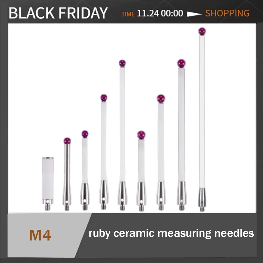 

CNC machine probe dedicated M4 ruby ceramic solid measuring needle A-5000-3709/3712 Renishaw 6.0mm