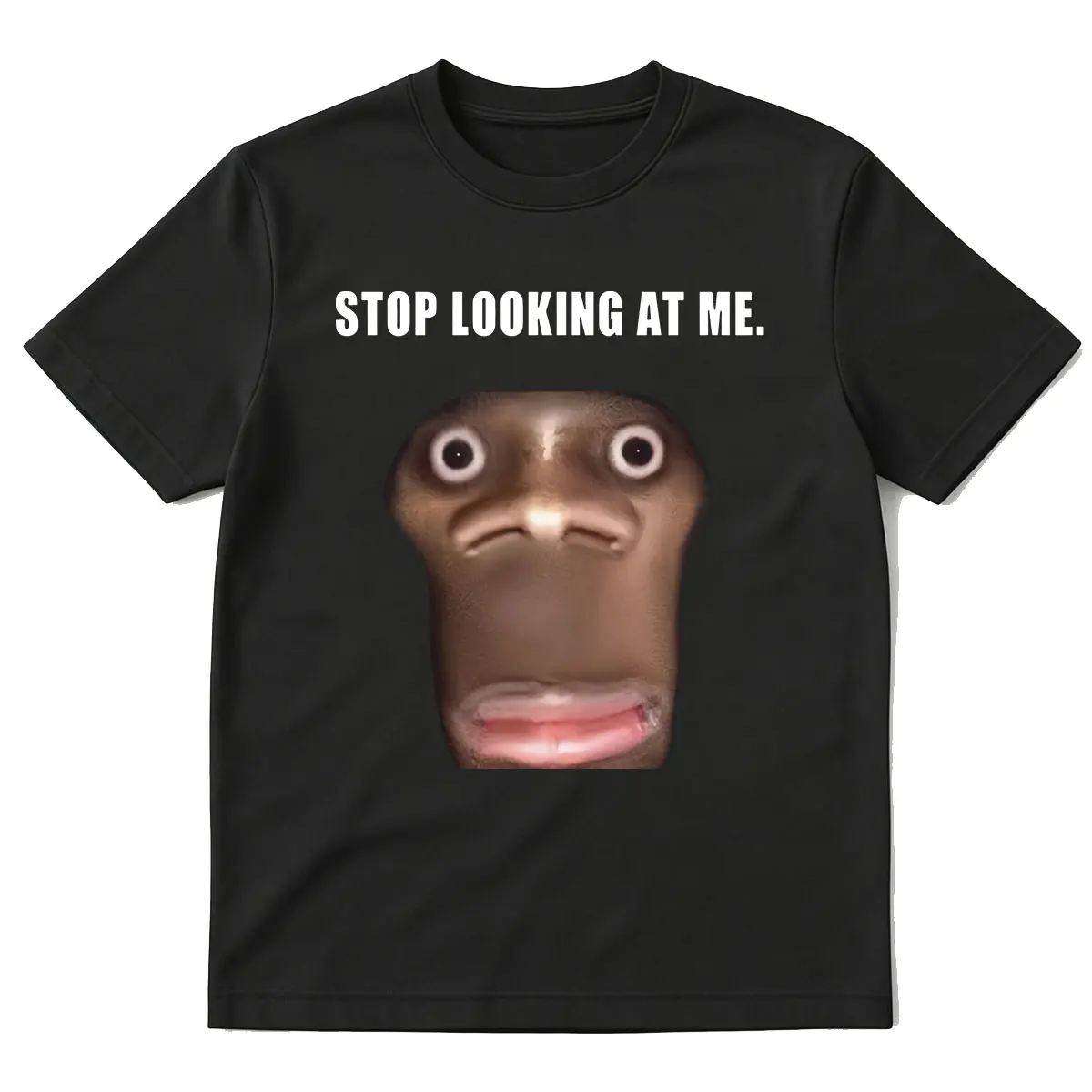 Stop Looking At Me Funny Meme T-shirts Men Women Clothing Casual Cotton Oversized Short Sleeve Oversized T Shirt Tops Streetwear