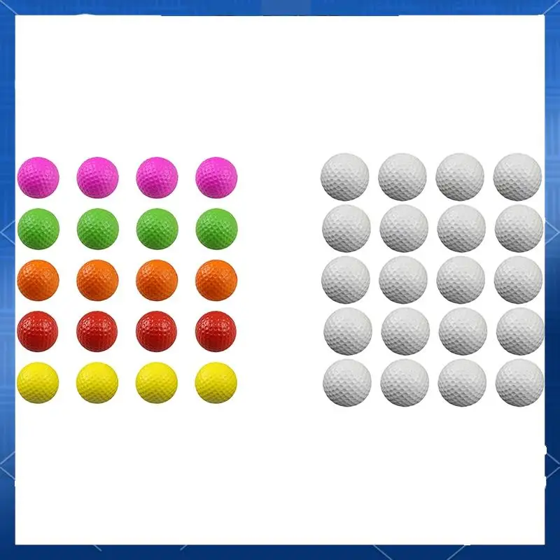 

ABJV 20 Pcs Air Golf Practice Balls,Foam Ball,Golf Training Indoor And Outdoor, For Backyard Hitting Mat