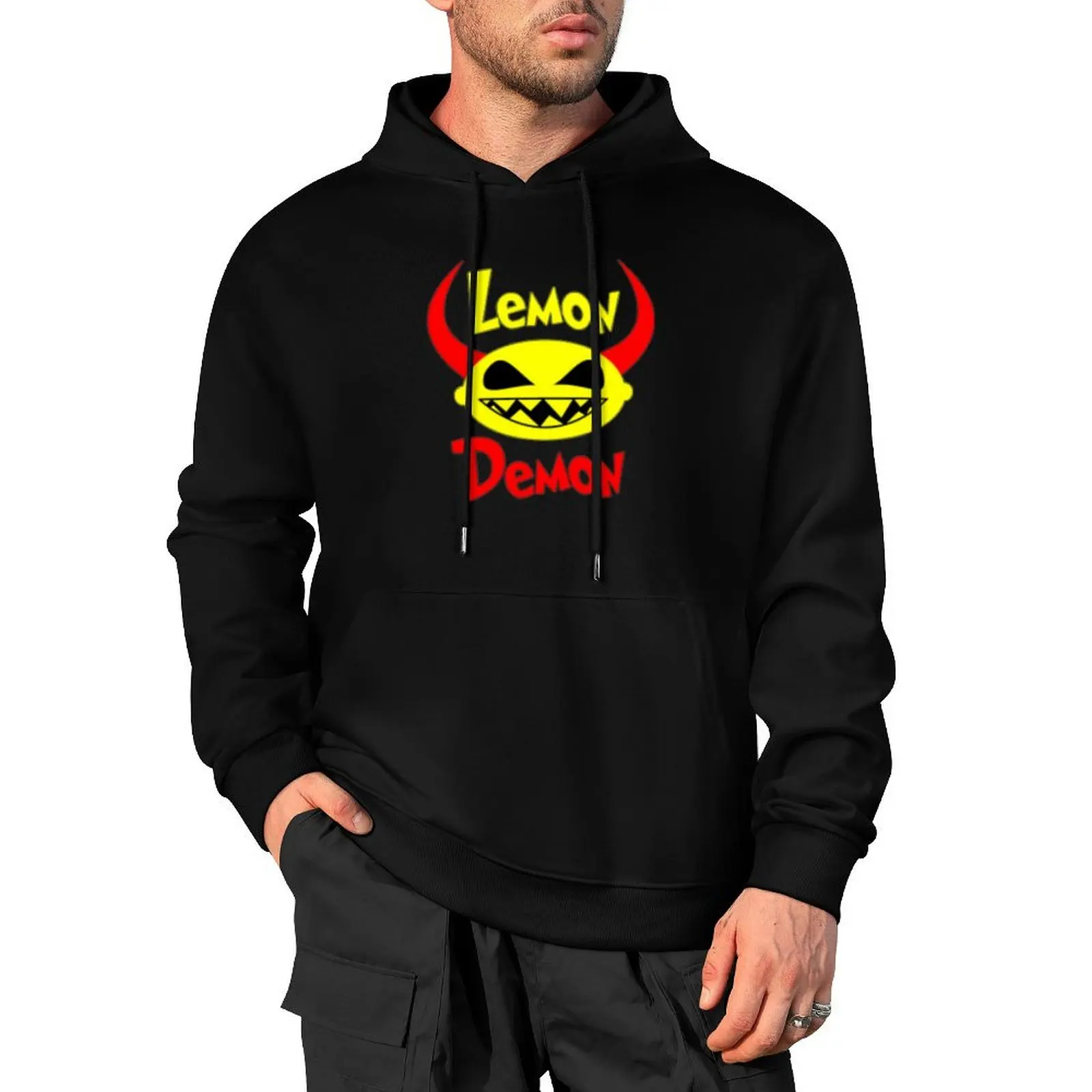 LEMON DEMON Pullover Hoodie streetwear men graphic t shirts men men clothing korean clothes men's oversize hoodie