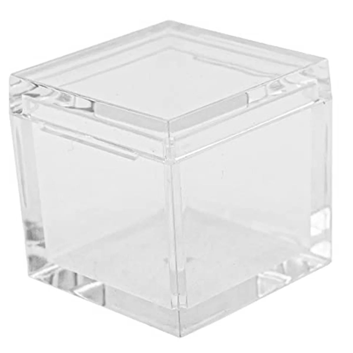 10Pcs Acrylic Box Trays for 0.39Inch 10mm Elements Cubes Clear Case Periodic Table Bracket for Elements Collections