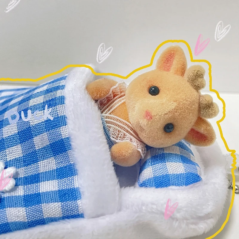 New Cute Plush Anime Animal Doll Quilt Mini Doll Small Quilt Anime Accessories