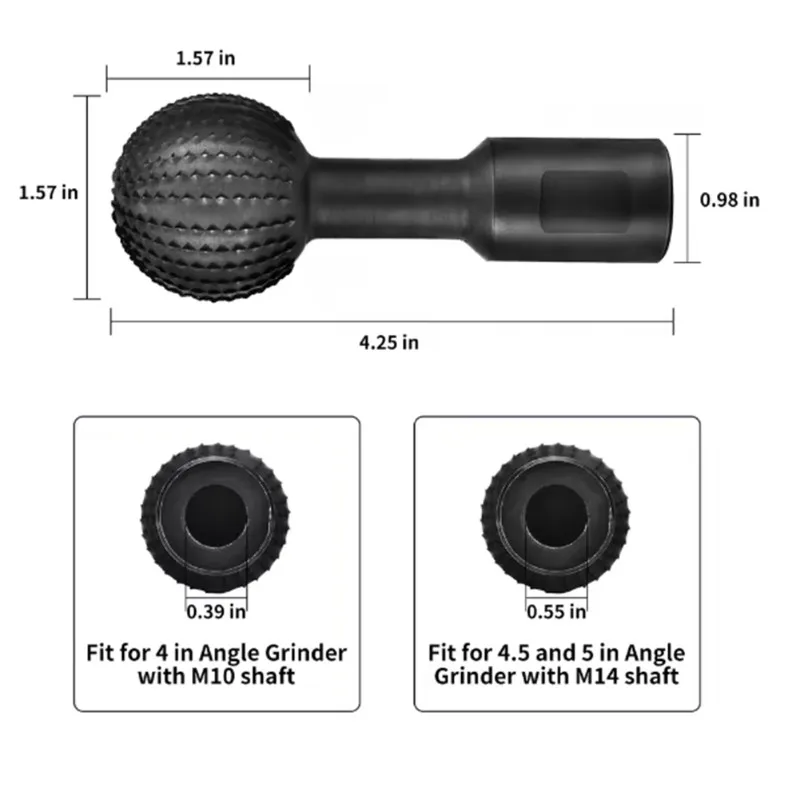 AS94-Spherical Spindles For Ball Angle Grinder Handmade Woodworking Cutting Tool Wooden Groove Carving