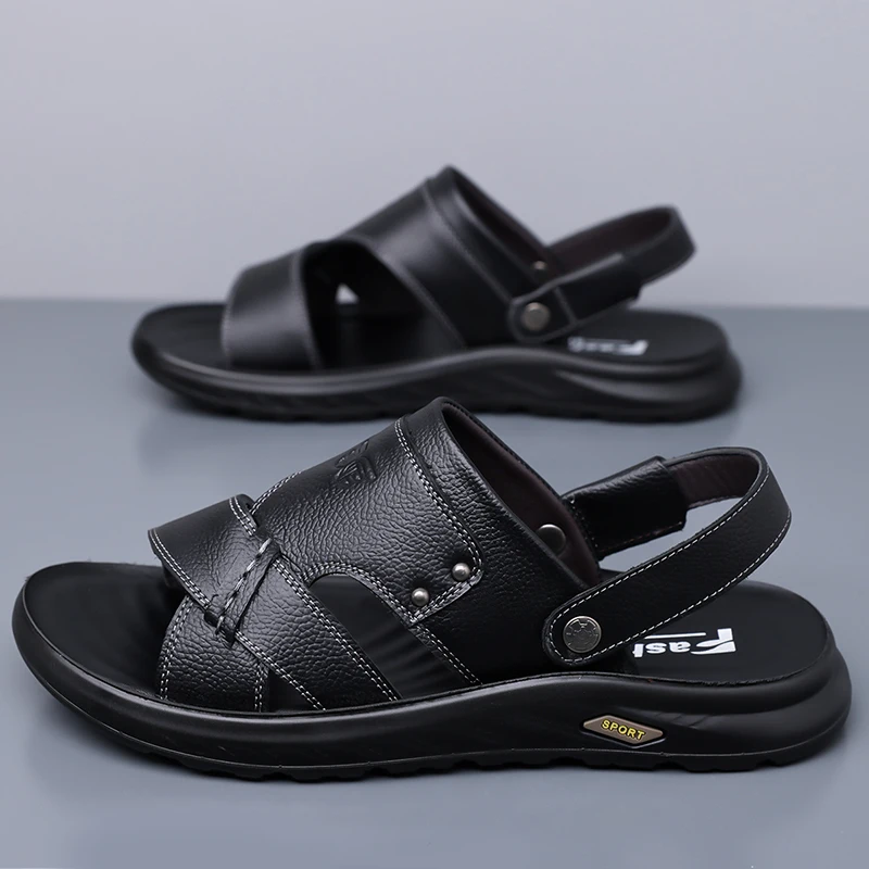 Durable Daily Men Slides High Elastic EVA Material Compression Resistant Non Slip Bottom Indoor Outdoor MultiSceneCasualSlippers