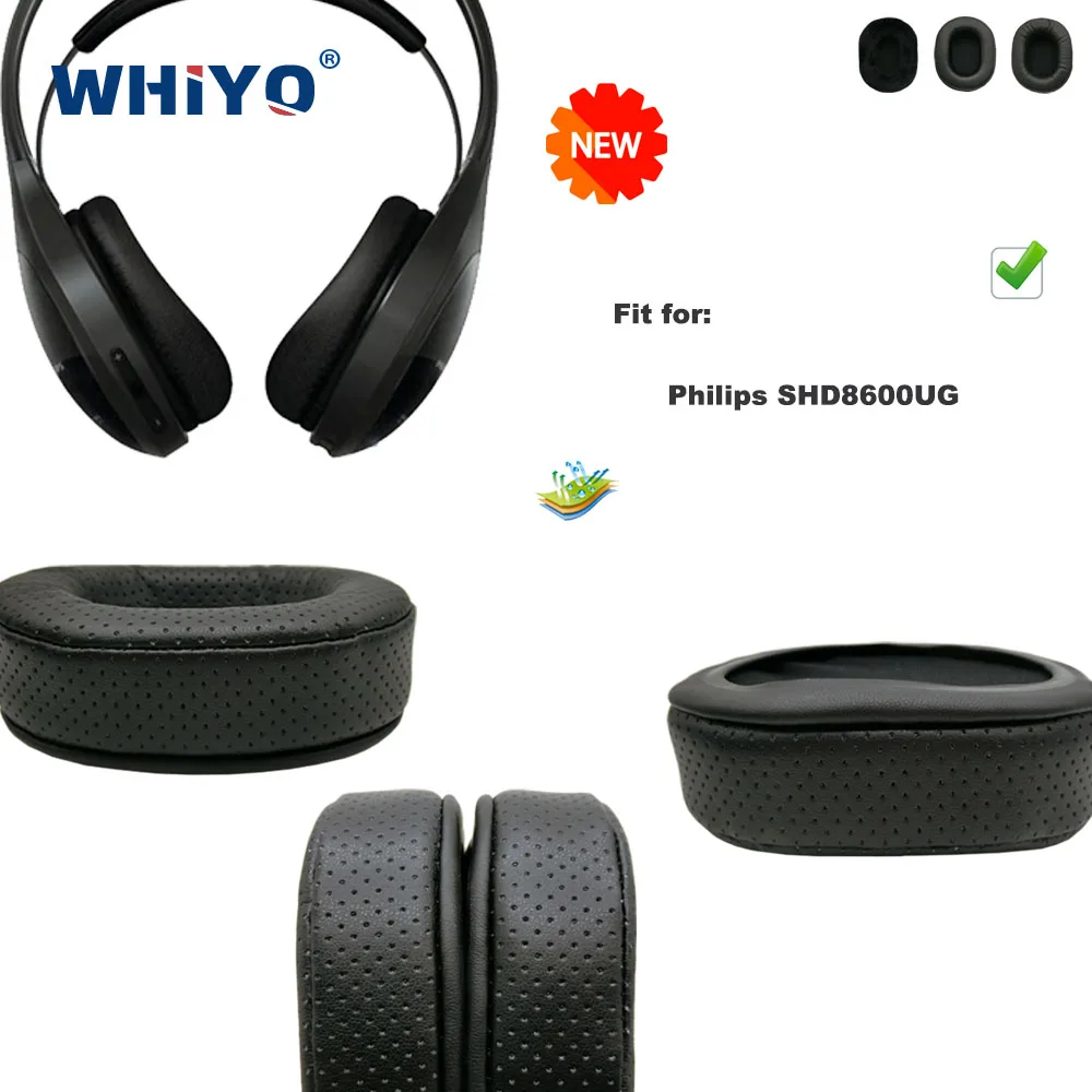 

New Upgrade Replacement Ear Pads for Philips SHD8600UG Headset Parts Leather Cushion Velvet Earmuff Earphone Sleeve Cover