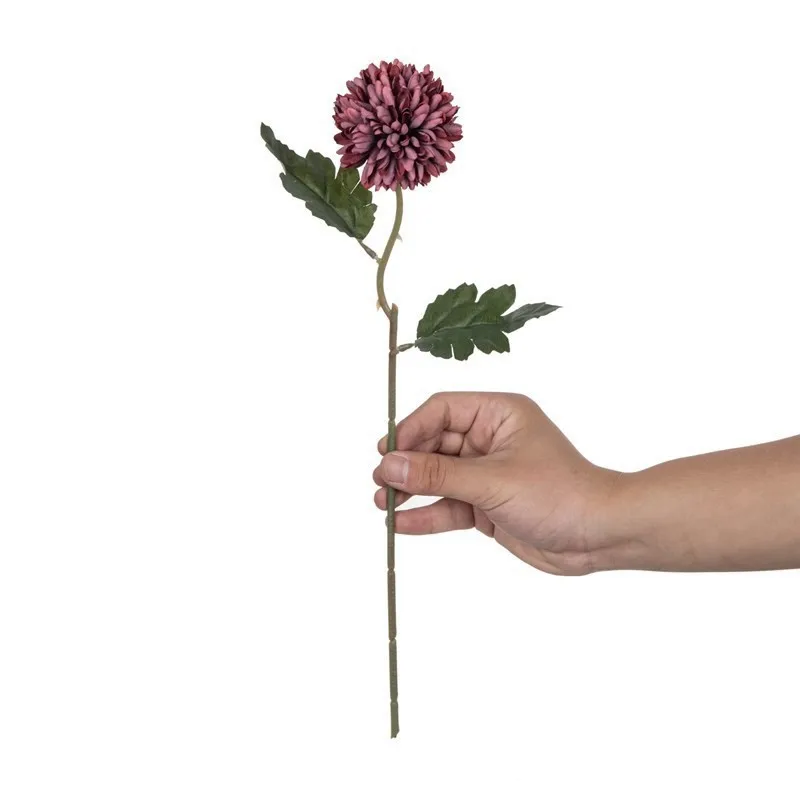 10/15 Stück Künstliche Blumen Seidenkugel Chrysantheme Hochzeits-Brautstrauß Heimtisch Fensterbank Festival-Deko DIY-Geschenk Bühnenrequisiten – Detail 21