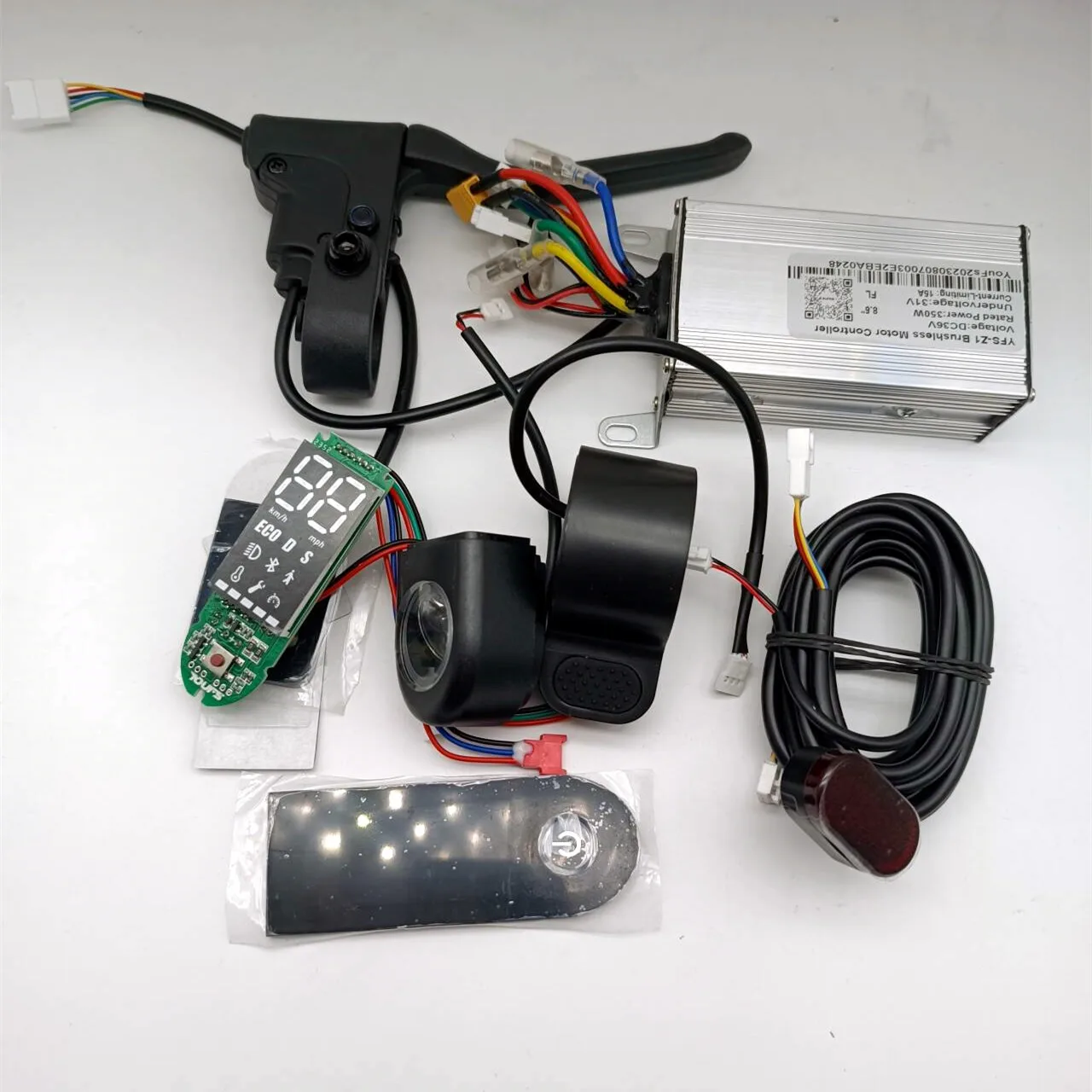 For M365 Replica Scooter Parts Controller Application Dashboard Data Cable Accelerator Brake Handle Tail Light