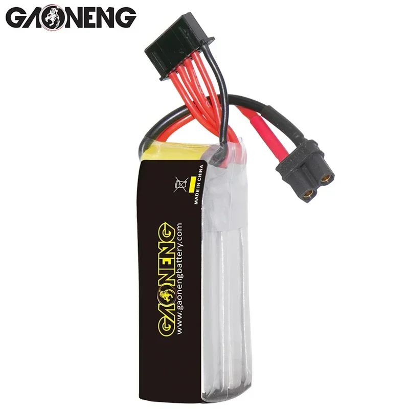 Gaoneng GNB 380mAh 4S 15.2V 90C HV Lipo Battery  XT30 Plug For FPV RC Drone Whoop Quadcopter Racing Drone Parts