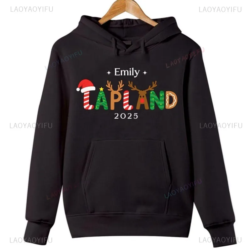 شخصية لابلاند الأسرة عطلة عيد الميلاد هوديي القطب الشمالي سانتا كلوز هدية عيد الميلاد هودي الشباب هوديس محايد معطف بقلنسوة #1