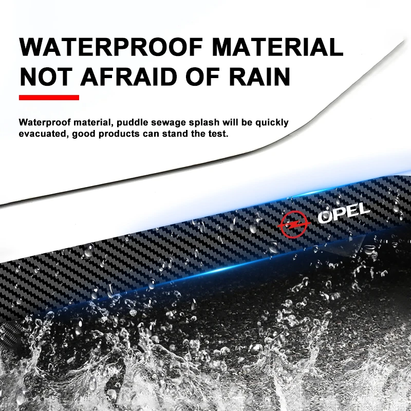 2 шт., боковая юбка на дверь автомобиля, наклейка на кузов автомобиля, наклейка из углеродного волокна для Opel Astra j Insignia Astra g Corsa Zafira b Mokka Vivaro Meriva