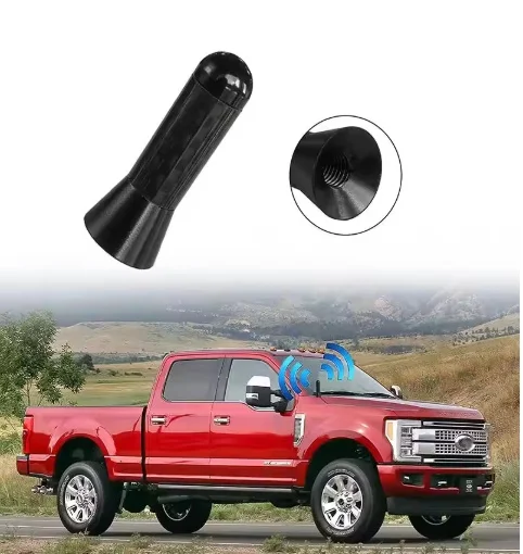 

Car Roof New Carbon Fiber Screw Metal Short Stubby Mast Antenna for Land Rover LR2 LR3 LR4 Range Rover Sport Defender Discovery
