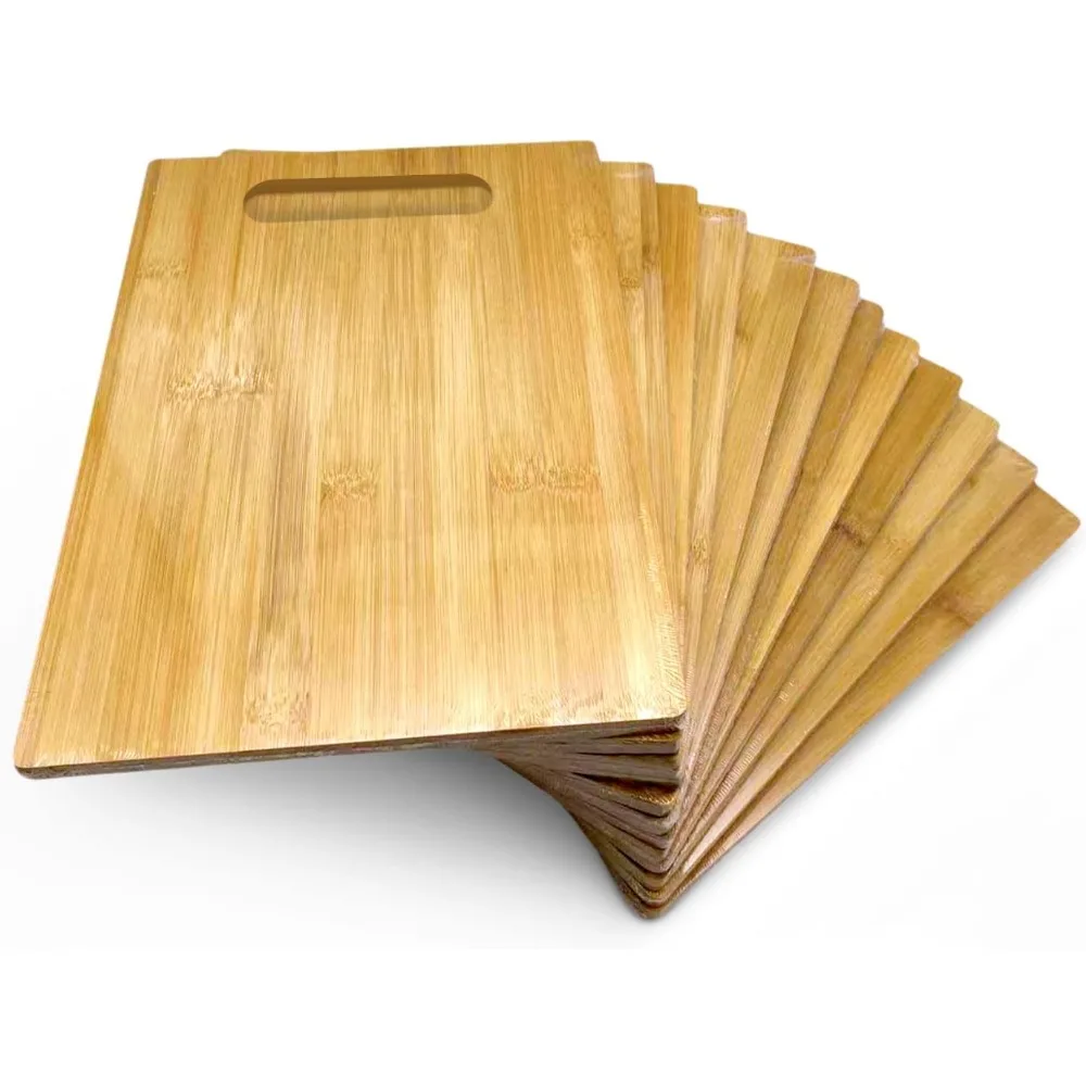 

Bulk Plain Bamboo Cutting Board (Set of 12) | For Customized, Personalized Engraving Purpose | Wholesale Premium Blank Bamboo Bo