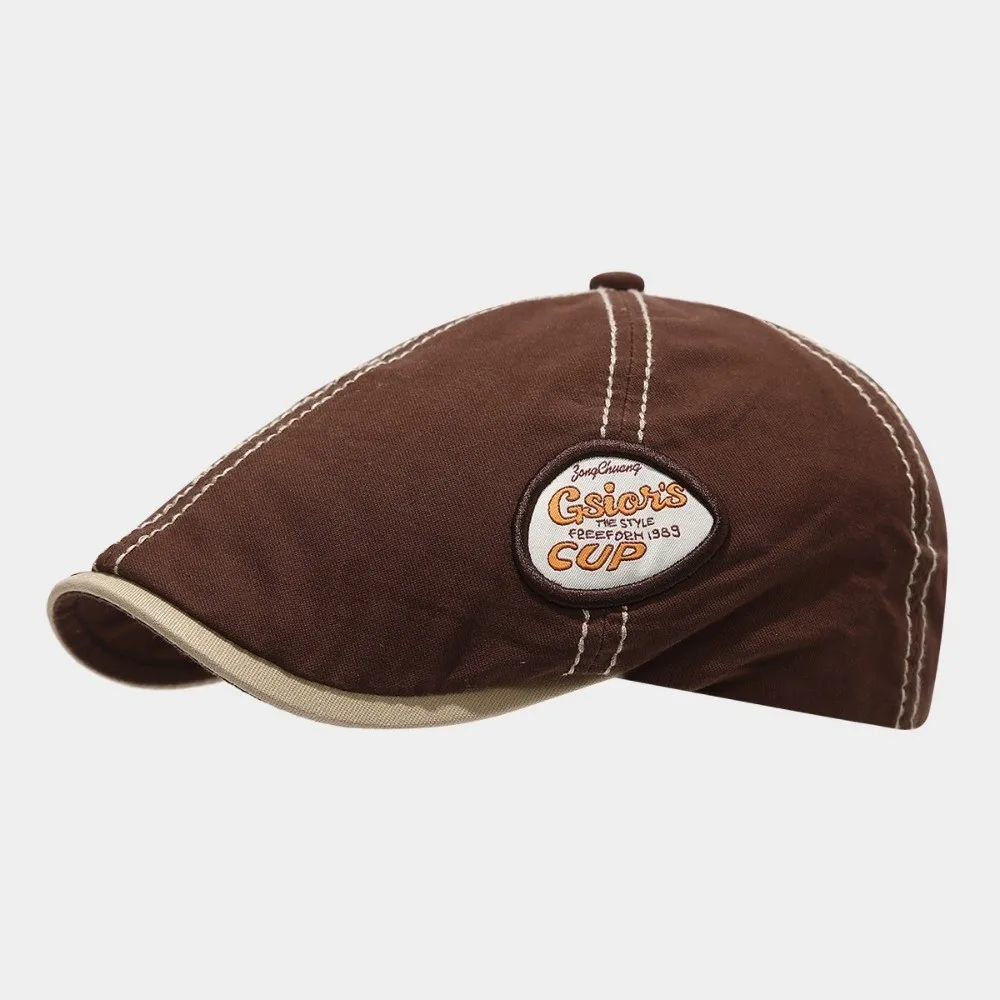 أزياء خمر إلى الأمام قبعة التطريز Y2k موزع الصحف قبعة الأمريكية قناع قبعات رعاة البقر للجنسين