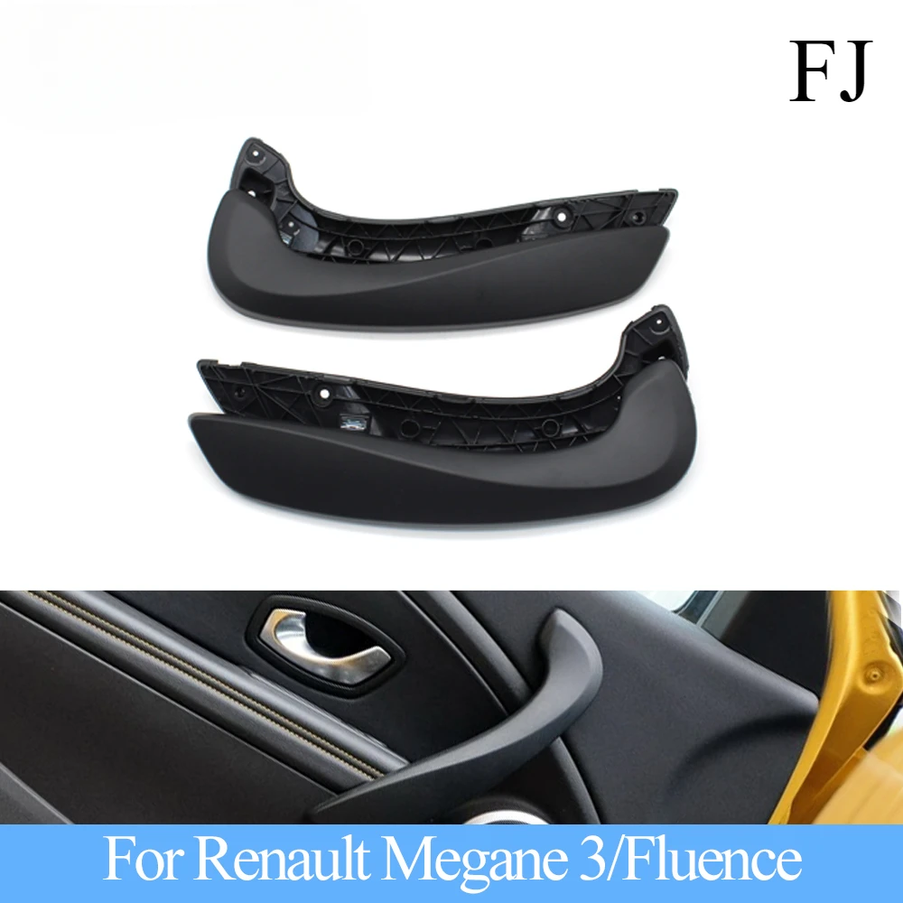 

Black Car Front Left Right Door Inner Handle Cover For Renault Megane 3 MK3 Fluence 2008-2016 809540001R 809600007R