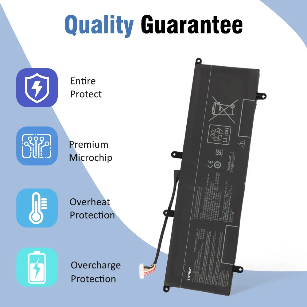ETESBAY C41N1901 Laptop Battery Replacement for Asus ZenBook Duo UX481 UX481FA UX481FL UX481FLY UX481F X481FL 15.4V 70Wh