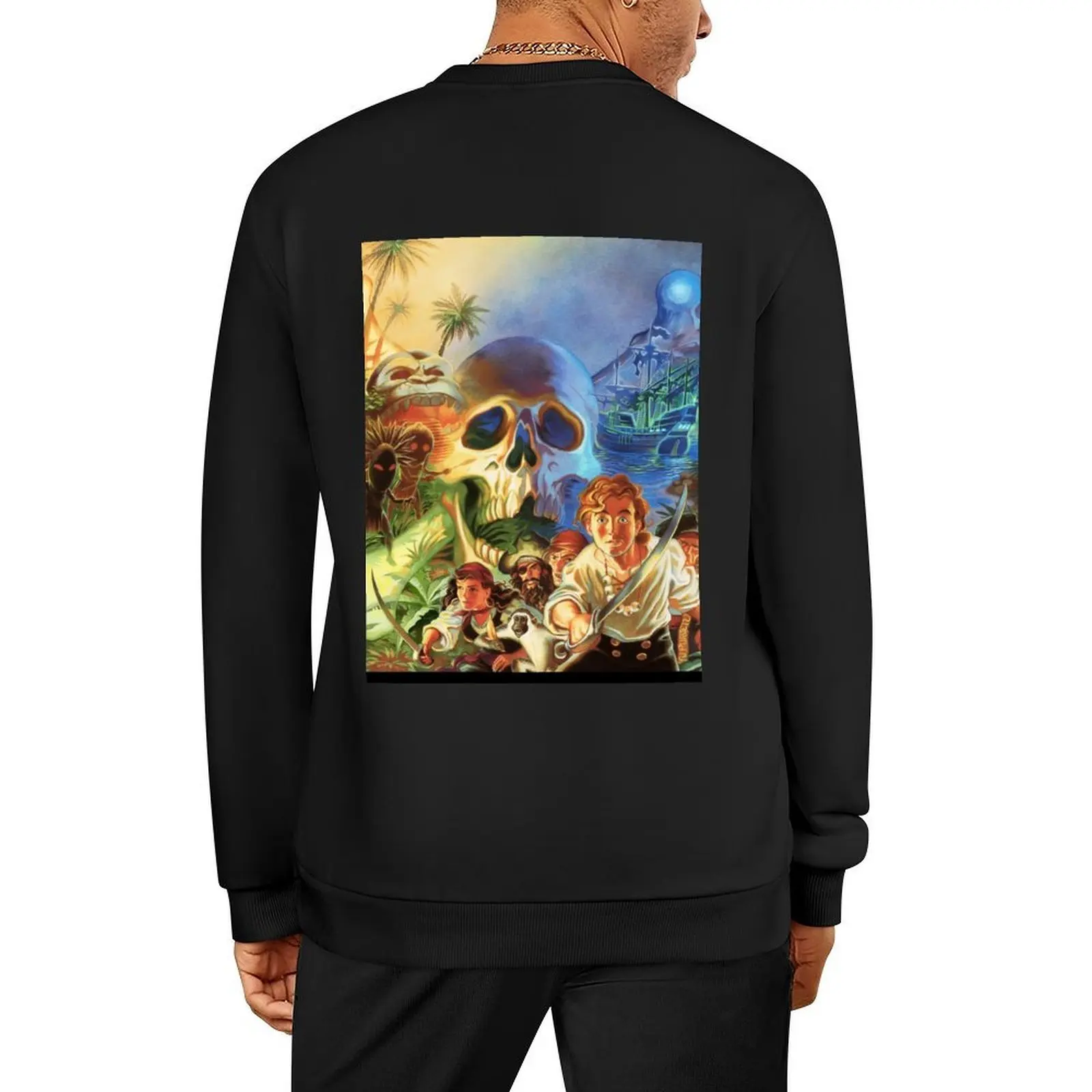 

The Secret of Monkey Island 1 (High Contrast) Pullover autumn jacket men men clothing winter clothes aesthetic sweatshirts