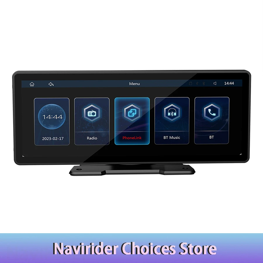 10,26 pulgadas Android Auto CarPlay Radio de coche WiFi GPS FM HD Dvr Bluetooth Multimedia pantalla táctil cámara reproductor Universal Mp5