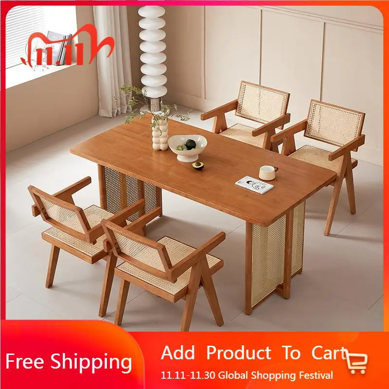 

Newclassic Nordic Dining Table Modern Nigeria Organizer Dining Table Microwave Design French Wood Mesas De Jantar Furniture