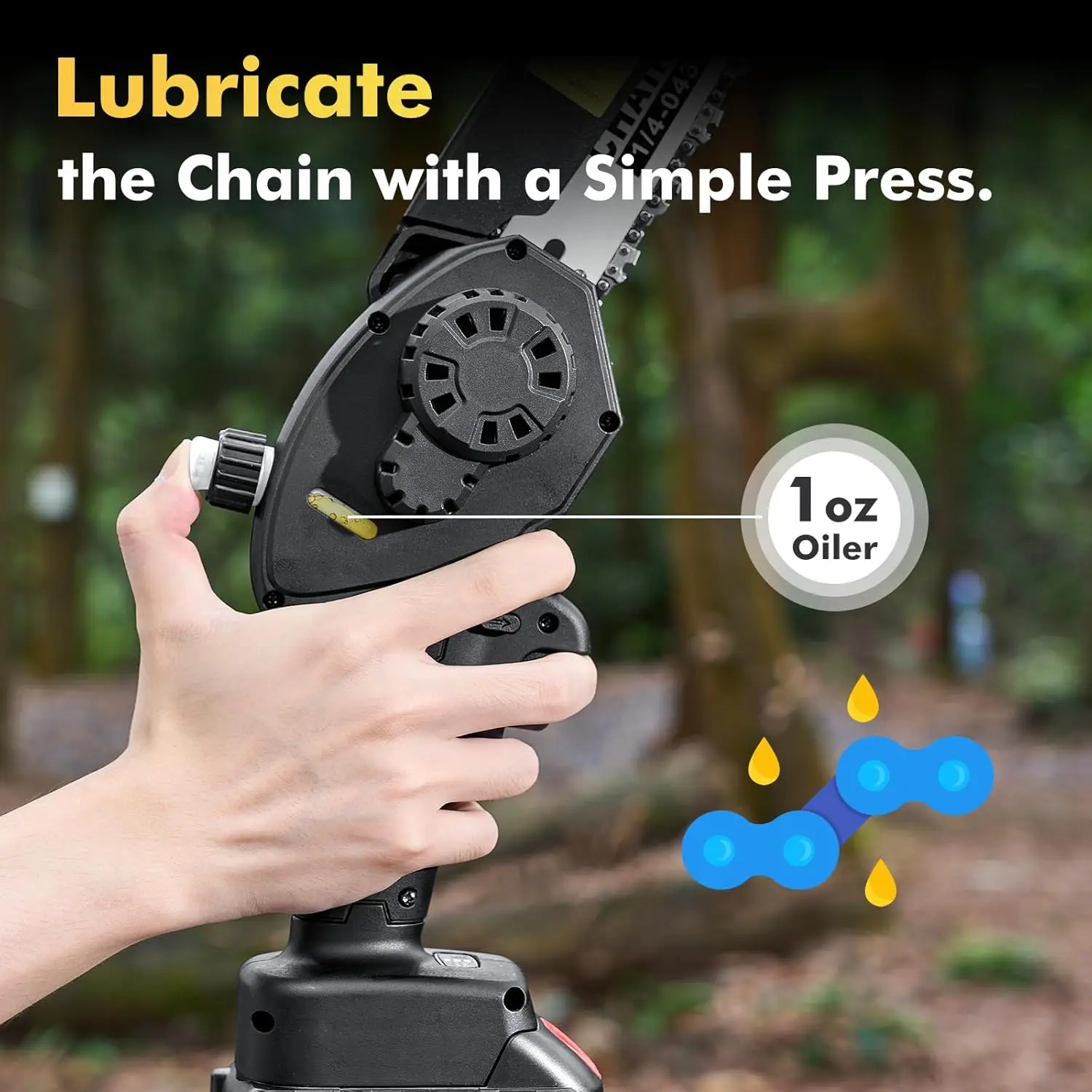 Seesii 8 "منشار كهربائي لاسلكي DL07 يده فرش بالمنشار 2 قطعة 2Ah بطاريات لفرع شجرة ماكيتا قطع الخشب #5