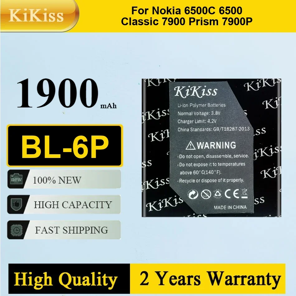 

Сменный аккумулятор BL-6P для Nokia 6500C 6500 Classic 7900 Prism 7900P BL 6P BL6P 830 мАч, аккумуляторы + номер отслеживания