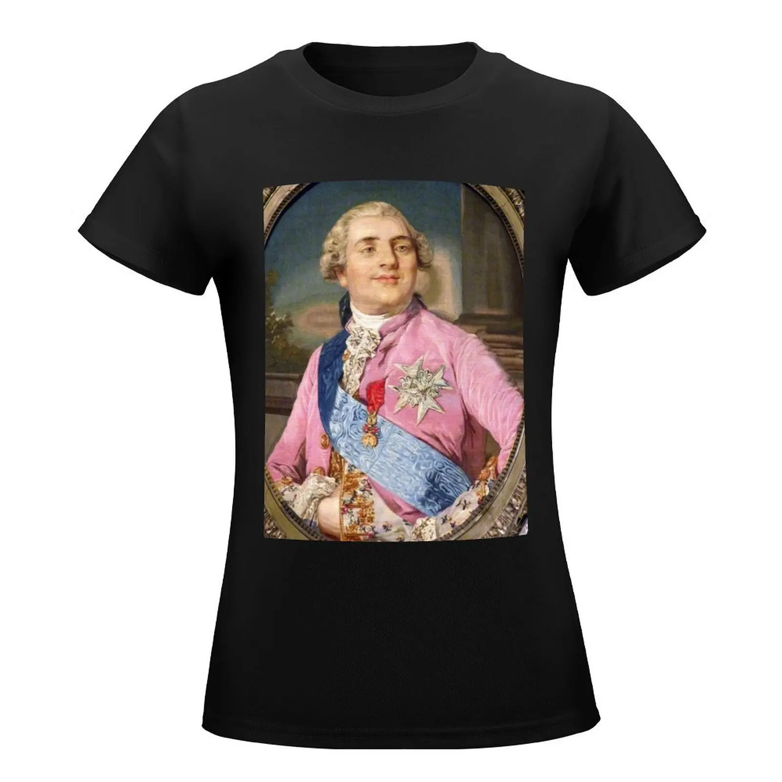 King of France Louis XVI T-Shirt korean fashion animal prinfor summer clothes kawaii clothes Woman T-shirts