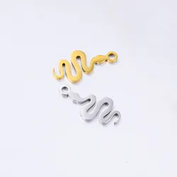 5 pz/lotto classico animale serpente gioielli in acciaio inossidabile fai da te pendenti con ciondoli per le donne collana orecchino braccialetto gioielli fatti a mano