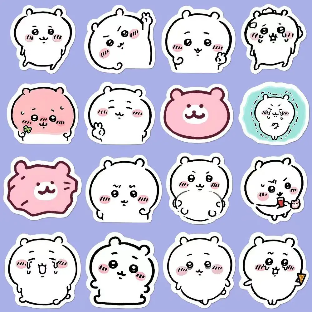 100 Pieces of Chiikawa Cute Stickers Super Cute Q Version Chiikawa Emoticon Pack DIY Ledger Phone Case Sticker Decoration Gift