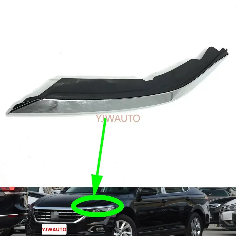 

Для VW Passat 2019 2020 2021, фара, автомобильная полоса, передняя яркая полоса, авто, накладка на передний бампер