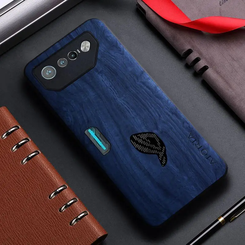Case for Asus Rog phone 7 6 8 Pro Rog phone7 funda bamboo wood pattern back cover for asus rog phone7 phone6 phone8 pro capa