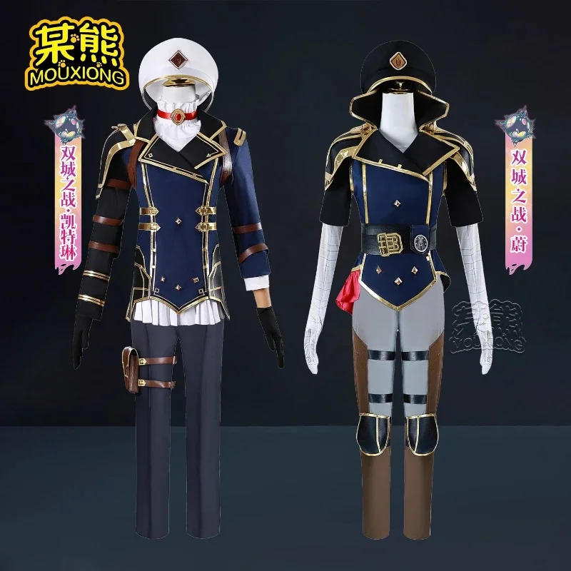 

LOL Arcane Caitlyn Cosplay Costume Uniform Full Set Vi Battle Suits Halloween Costumes for Adults Anime Fancy Party Dress