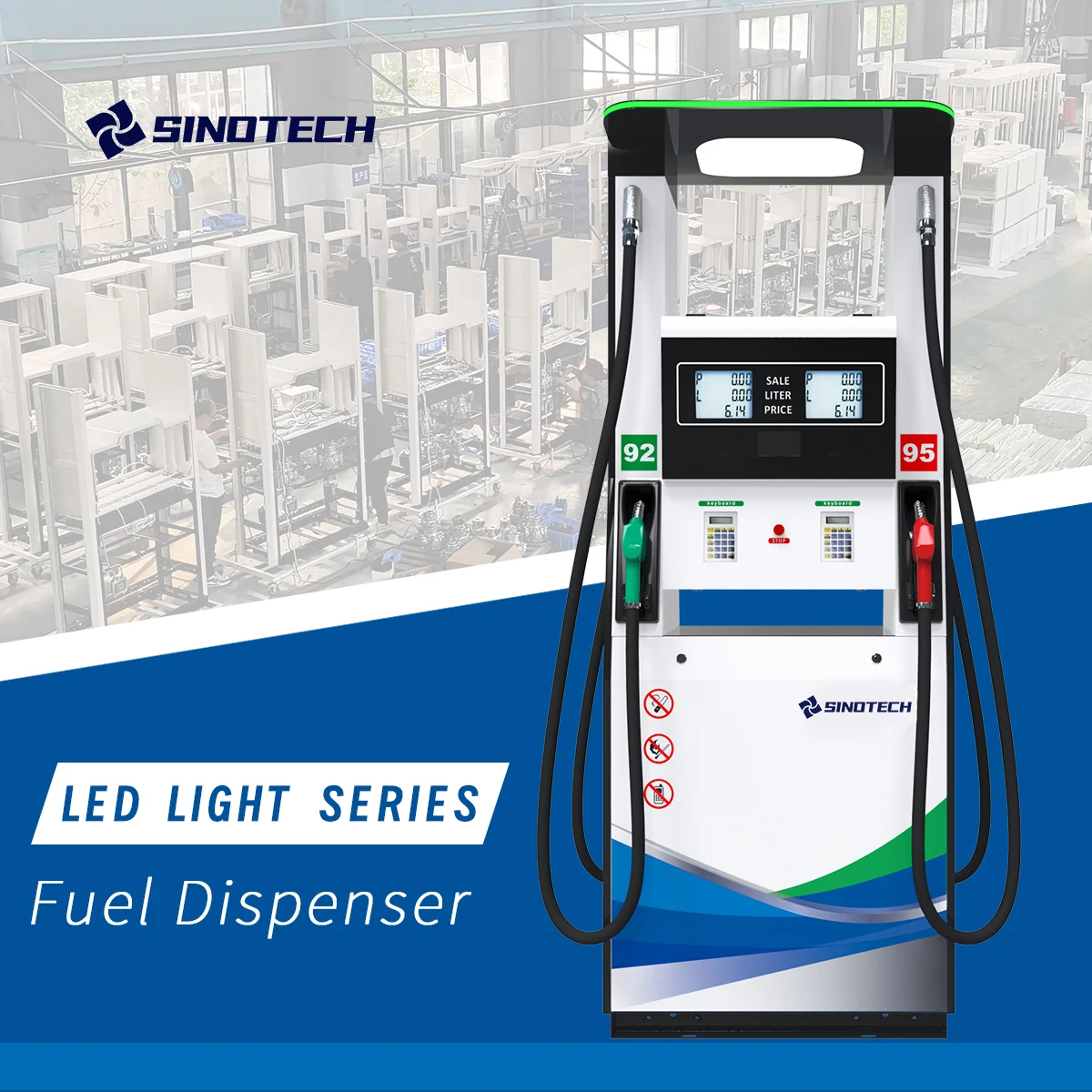 

SINOTECH New Arrival 2 / 4 Nozzle Fuel Dispenser Petrol Fuel Pump Machine Gas Pump Dispenser Gas Station Pump Price