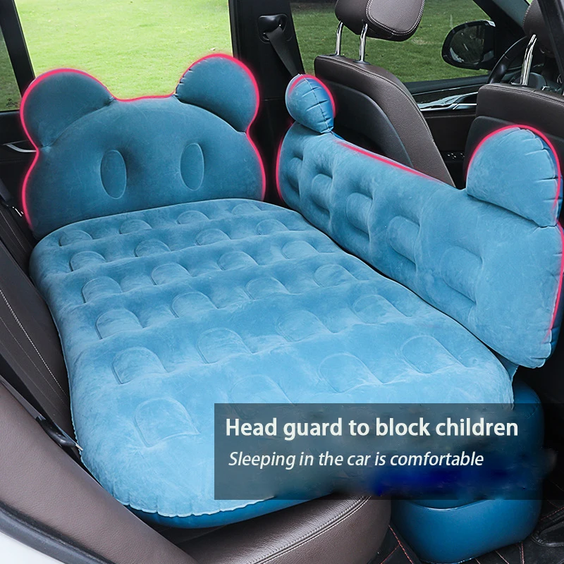 

Cartoon car air bed Car thickened air mattress SUV sedan portable travel bed