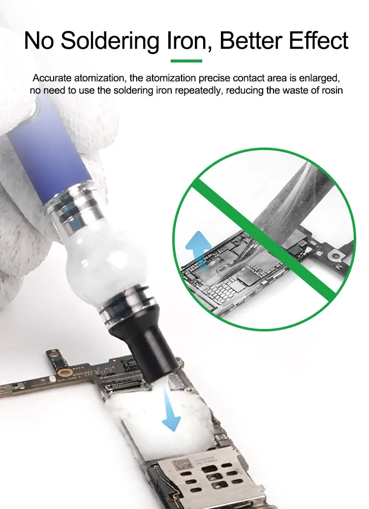 RELIFE RL-069B Rosin Atomizer Short Circuit Detection Tool Rosin Pen No Soldering Iron for Mobile Phone Repair Rosin Flux Pen view 2